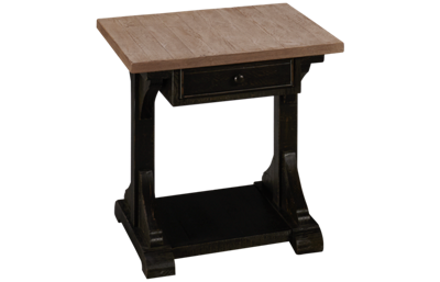 Klaussner Home Furnishings Timberwyck End Table with Storage