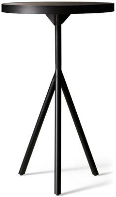 Corin End Table - Round Natural Stone Top - Casual Modern Design