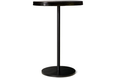 Vinia End Table - Casual Modern Design - Wavy Glass Top