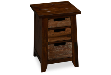 Painted Canyon End Table with Storage