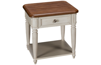 Nashville 1 Drawer End Table with Storage