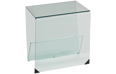 Chintaly Imports Bent Glass End Table