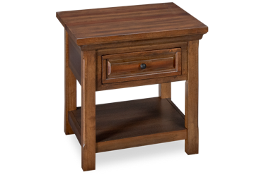 Hill Crest 1 Drawer End Table with Storage
