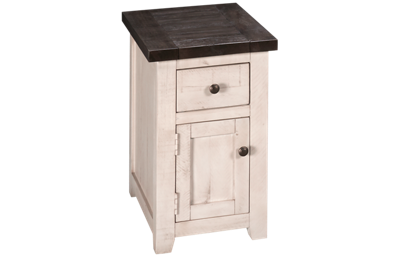Jofran Madison County Chairside Table with Storage