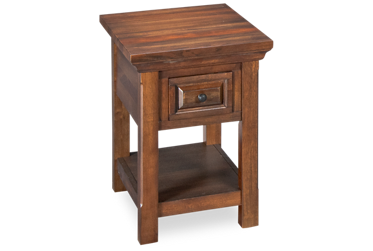 Hill Crest 1 Drawer Chairside Table with Storage