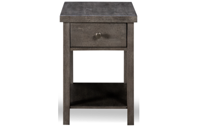 Farmhouse 1 Drawer Chairside Table with Storage