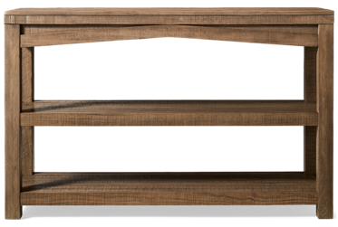Westvale Console Table - Two Open Storage Shelves - Solid Pine - Modern Farmhouse