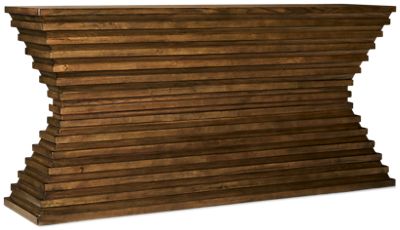 Hannodream Sofa Table - Solid Hardwood Base - Bold Geometric Design