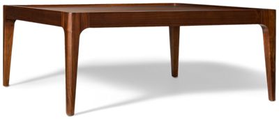 Soren Square Coffee Table - Solid Walnut Tray-Style Top - Mid-Century Modern