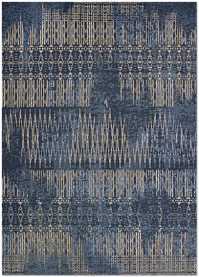 Dolce Blue Nile Outdoor Area Rug – Transitional – Machine Woven – Indigo