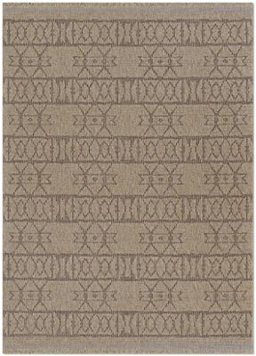 Naturalistic Adobe Outdoor Area Rug – Transitional – Machine Woven – Natural/Brown