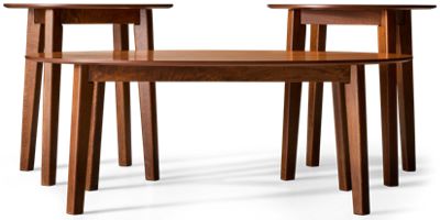 Gordonay 3 Piece Set - Coffee Table - 2 End Tables - Wood Grain - Mid-Century Modern