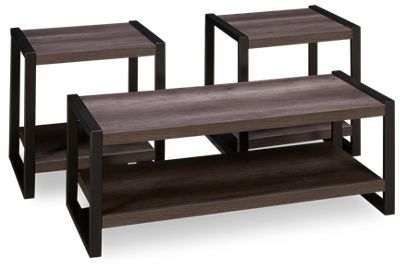 Liberty Furniture Tanners Creek 3-Piece Graystone Living Room Table Set - Thumbnail 3