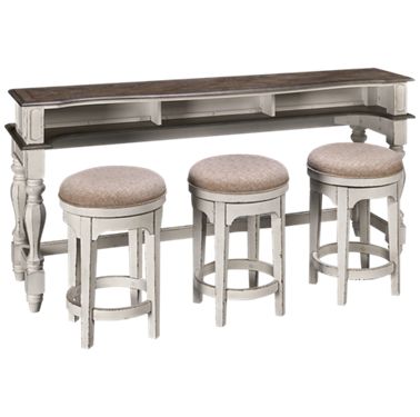 Liberty Furniture Magnolia Manor, Sofa Table With Bar Stools