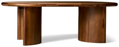 Paden Oval Coffee Table - Transitional Style - Acacia Wood Construction