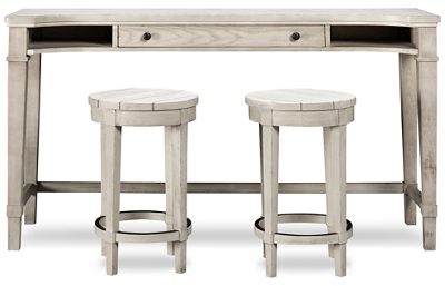 Belhaven Sofa Table with Two Counter Stools