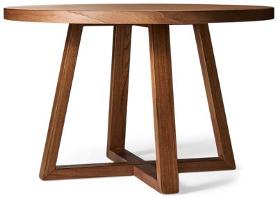 Mia Round Dining Table - Modern Style - Thick Round Top - Solid Asian Hardwood
