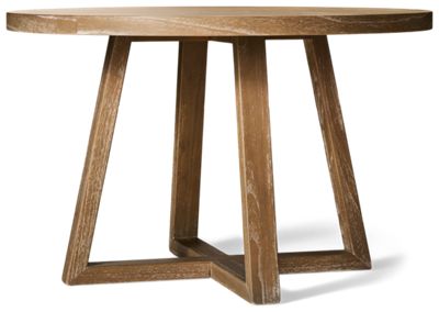 Mia Round Dining Table - Modern Style - Thick Round Top - Solid Asian Hardwood