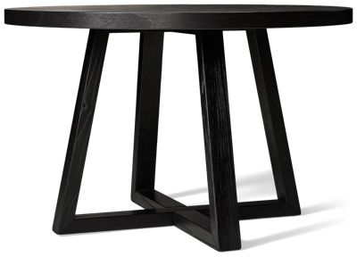 Mia Round Dining Table - Modern Style - Thick Round Top - Solid Asian Hardwood