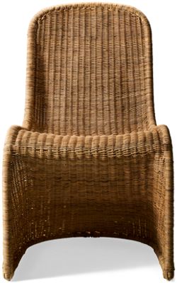 Coastal Living Oasis Dining Chair - Stylish Cantilevered Design - Durable Woven Rattan