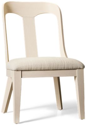Trisha Yearwood Harmony Side Chair - Curved Backrest - Upholstered Seat - Tapered Square Feet - Select Hardwoods