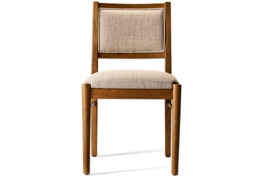 Hayleigh Upholstered Side Chair - Chenille Upholstery - Tapered Wooden Legs - Contemporary Casual Dining