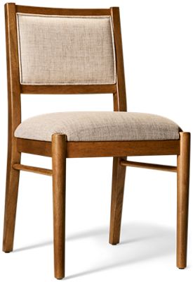 Hayleigh Upholstered Side Chair - Chenille Upholstery - Tapered Wooden Legs - Contemporary Casual Dining