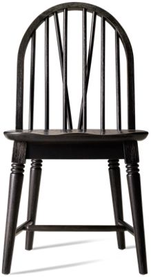 Country Living Windsor Side Chair - Traditional Style - Arched Spindle Back - Tapered Legs - Contoured Seat