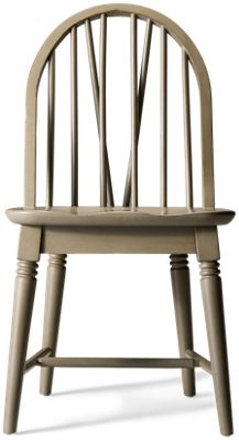 Country Living Windsor Side Chair - Traditional Style - Arched Spindle Back - Tapered Legs - Contoured Seat