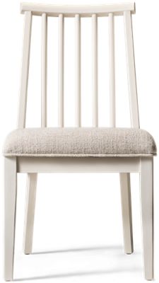 Westport Dowelback Side Chair - Curved Dowel Back - Elegant Tapered Legs - Comfortable Upholstered Seat