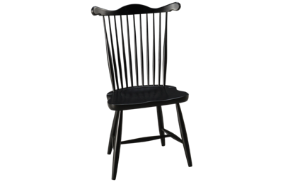 Cognac Wood Seat Side Chair 