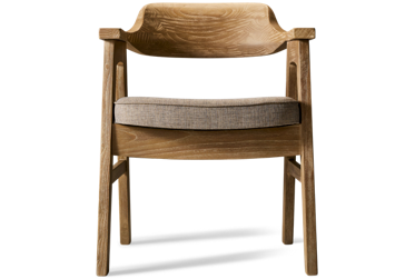 Mia Upholstered Arm Chair - Solid Hardwood Construction - Versatile Design