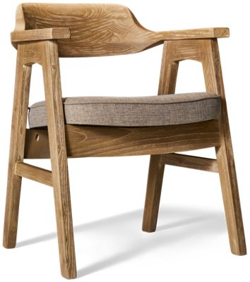 Mia Upholstered Seat Arm Chair - Solid Hardwood Construction - Versatile Design