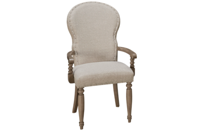 Klaussner Home Furnishings Nashville Upholstered Arm Chair with Nailhead