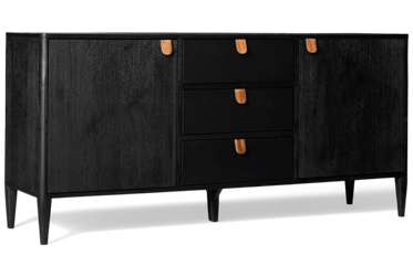 Primo Buffet - 3 Storage Drawers - 2 Doors - Tapered Legs