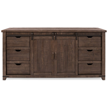 Madison County 6 Drawer 2 Door Buffet