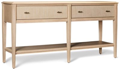 Carmella Accent Server - 2 Storage Drawers - Open Shelf - Metal T-Handle Pulls - Contemporary Coastal