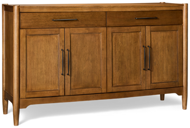 Hayleigh Sideboard - 2 Storage Drawers - 4 Doors - Adjustable Shelves - Wire Management - Modern Elegance