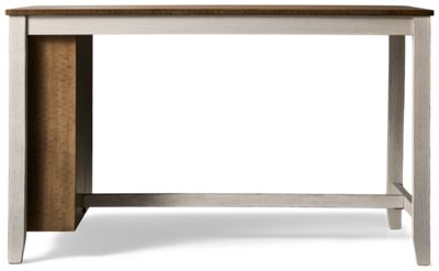 Skempton Counter Height Table - Rustic Charm - Modern Functionality - Built-in Wine Rack