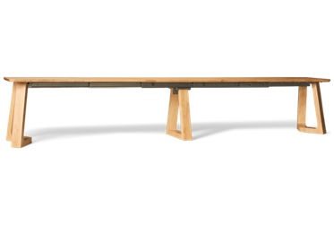 Transformer Nova Dining Bench - Solid Oak - Seamless Extendability - Space-Saving - Seats up to 6