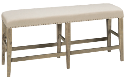 Jofran Fairview Counter Bench with Nailhead