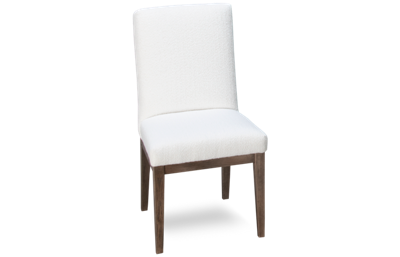 Dovetail White Upholstered Side Chair
