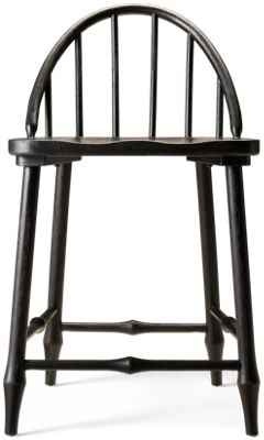 Country Living Windsor Counter Height Chair - Spindle Back - Tapered Legs - Contoured Seat - Traditional Style