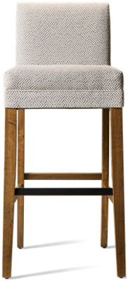 Taryn Upholstered Bar Stool - Fully Upholstered - Square Wooden Legs with Footrest - 30" Seat Height - Sophisticated Design