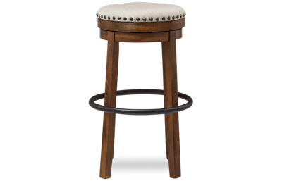 Valebeck Swivel Bar Stool with Nailhead