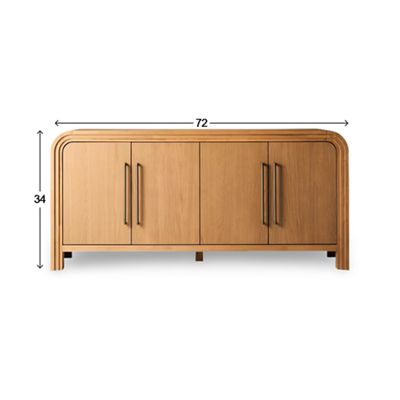 Chandler 4 Door Sideboard - Thumbnail 4