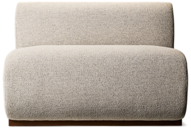 Urban Nest Banquette Two Seater - Soft Sculptural Silhouette - Plush Cushioned Seats - Durable Performance Fabric 
