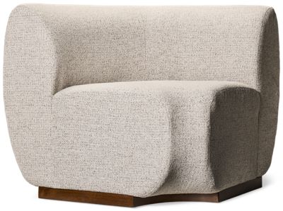 Urban Nest Banquette Wedge  - Soft Sculptural Silhouette - Plush Cushioned Seat - Durable Performance Fabric 
