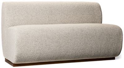 Urban Nest Banquette Three Seater - Soft Sculptural Silhouette - Plush Cushioned Seats - Durable Performance Fabric 