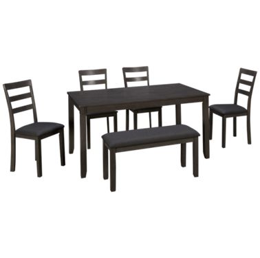 Ashley Bridson 6 Piece, Bridson Dining Room Table And Chairs With Bench Set Of 6